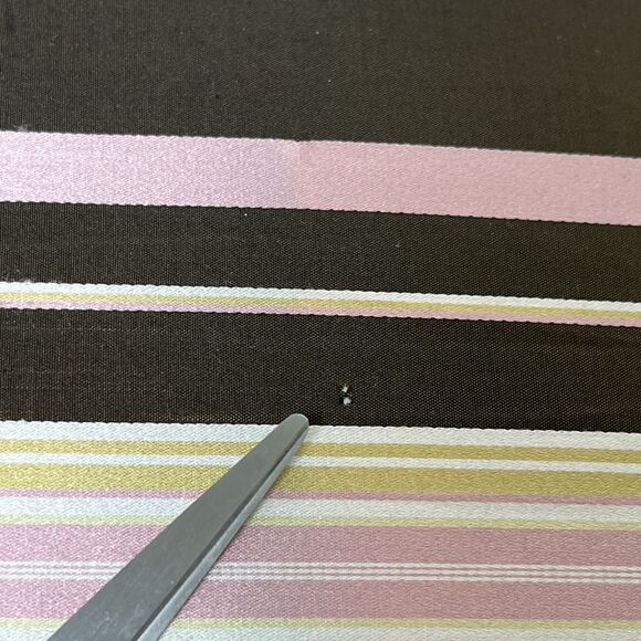 2 100% Silk Striped Throw Pillows Cushions Feather & Down Inserts 18x18 NWT Read - Picture 11 of 14